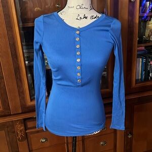 Ralph Lauren Black Label Top . Sky blue. Sz M/S